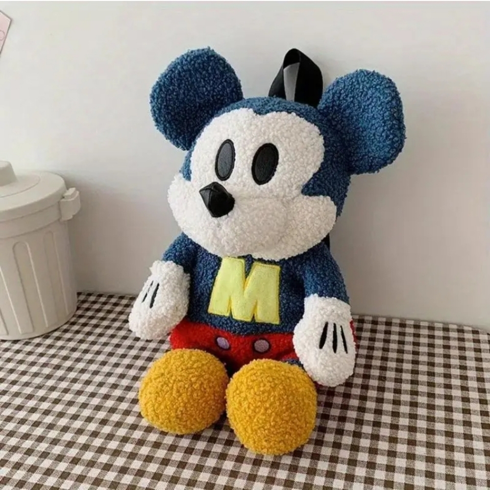 Disney Mickey Mouse Plush Backpack - Picture 5 of 6